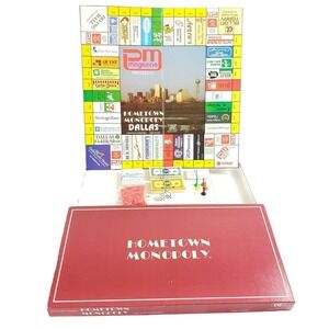 1983 Hometown Monopoly Dallas Game Vintage Real Estate Trading Game Citigames